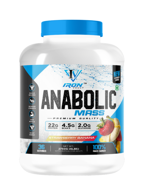Anabolic Mass Gainer Strawberry Banana, 2750g