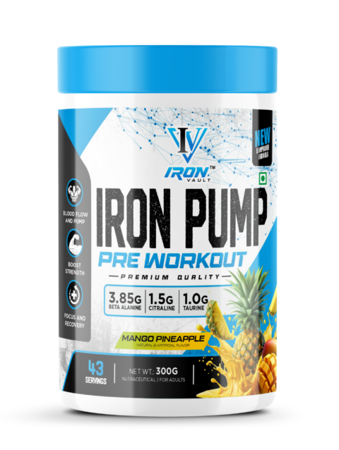 Iron Pump Pre Workout, Mango Pineapple, 300gm